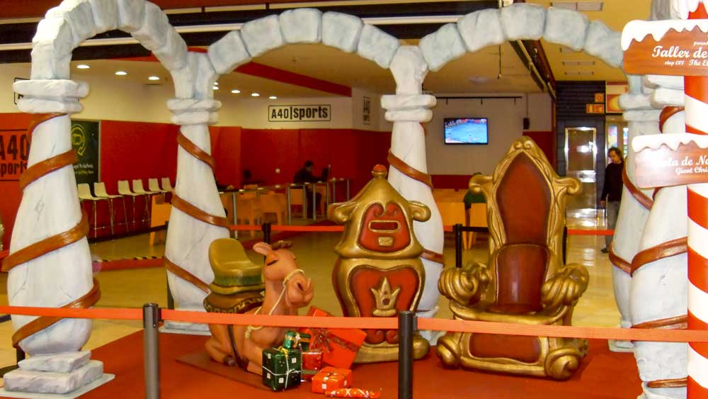 Decorado de poblado navideño para centros comerciales Decorado de poblado navideño para centros comerciales