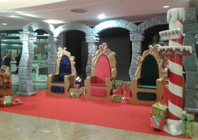 Decoración navideña para centros comerciales