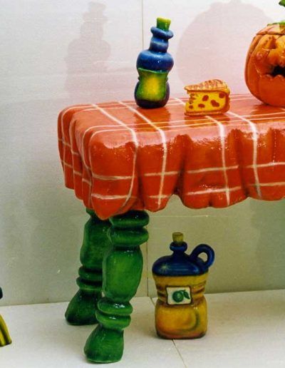 Elementos decorativos de porexpan para parques infantiles