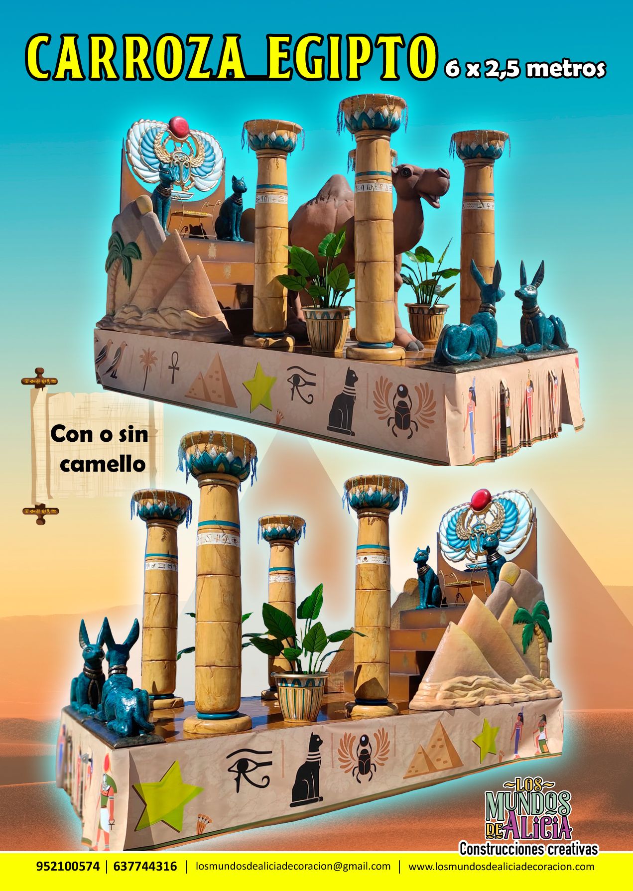Ficha explicativa carroza Egipto