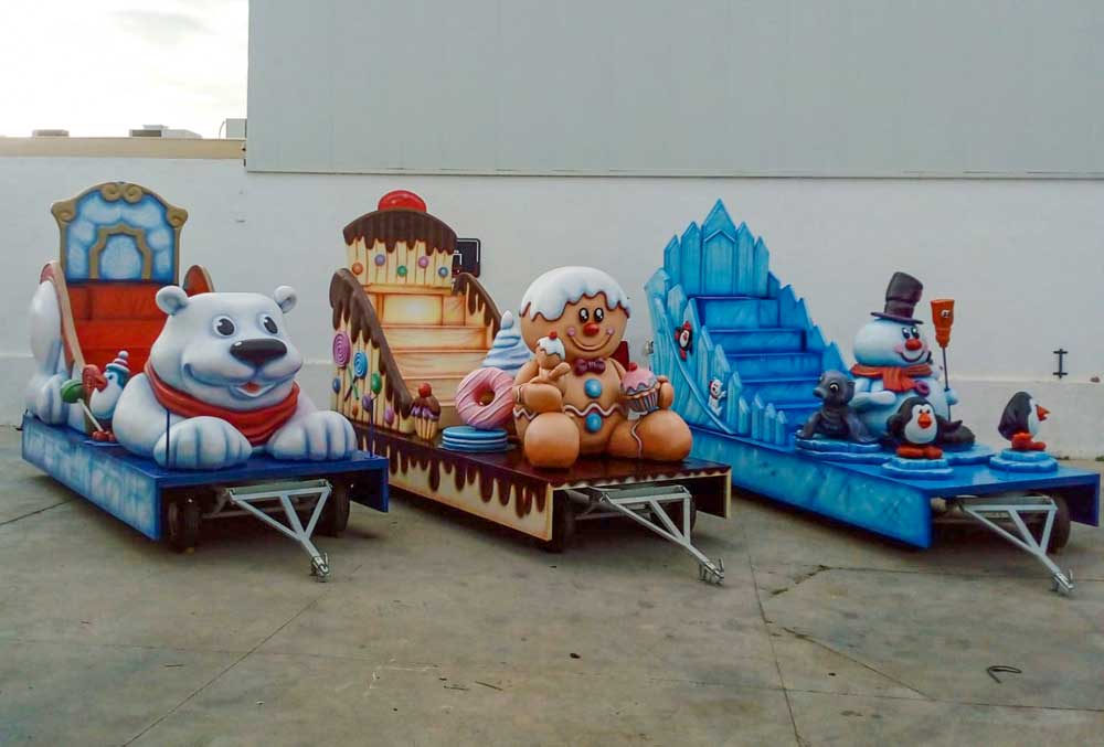 Carroza de oso polar en proceso