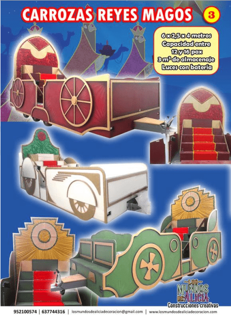 Ficha Carrozas para Reyes Magos