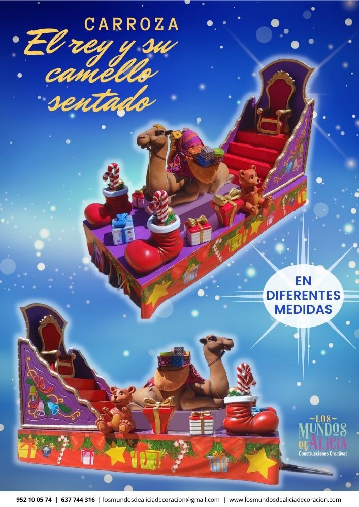 Ficha carroza El rey y su camello sentado