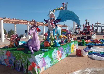 Cabalgata estática de Reyes de Benalmádena pueblo
