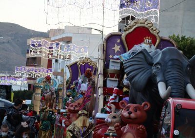 Carrozas para la cabalgata de Reyes de Berja