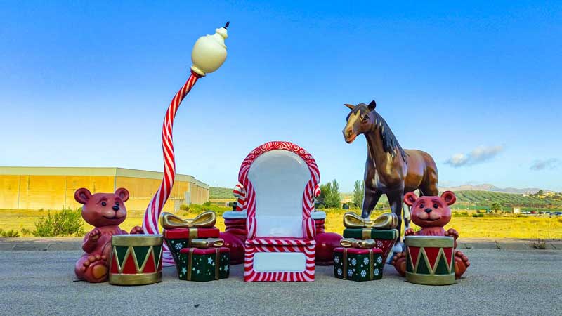 Decorado navideño para Reyes Magos y Papá Noel
