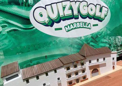 Decoración temática para mini golf