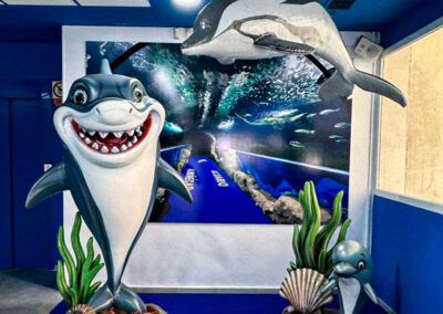 Figuras tiburón y delfín para el Acuario de Almuñécar